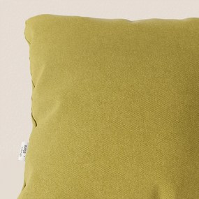 Honey cuscino disponibile in diversi colori realizzato in tessuto simil cotone impermeabile T13 giallo