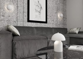 Lampada Da Tavolo Moderna Hera Acciaio Bianco 2 Luci G9 Ip20