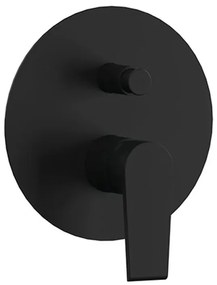Set miscelatori lavabo bidet e doccia incasso nero opaco Mariani Artic