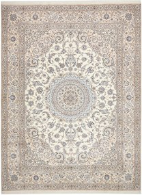 Nain Tappeto persiano 420 x 300 Beige (Iran) Annodato A Mano