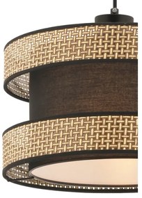 Lampadario a sospensione HALO 1xE27/60W/230V marrone/beige