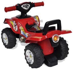 Quad per Bambini Rosso con Suoni e Luci