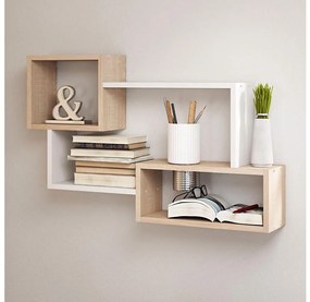 Mensola TRIO 54x87 cm beige/bianco