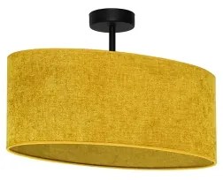 Duolla - Lampadario a plafone OVAL 1xE27/15W/230V marrone