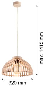 Argon 8633 - Lampadario a sospensione con filo TRE 1xE27/15W/230V