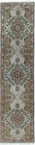 Tabriz Tappeto persiano 90x340 Blu (Iran) Annodato A Mano
