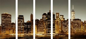 Quadri 5 pezzi – Centro di New York
