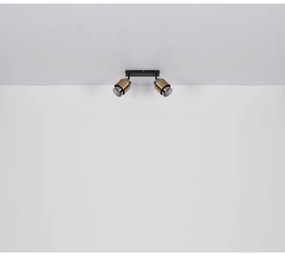 Globo 15560-2 - Faretto MILLEY 2xE27/40W/230V nero/ottone