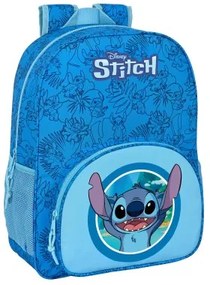 Zaino Scuola Stitch Azzurro 33 x 42 x 14 cm