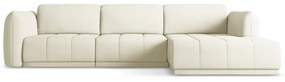 Divano angolare bianco (con penisola a destra) Hoku – Makamii