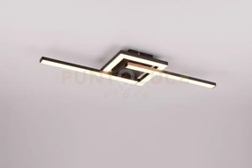 Viale plafoniera led  17w 1860lm, 3000k nera orientabile l. 55cm  i...