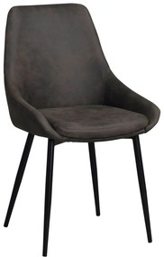 Sedie da pranzo grigio scuro in set di 2 Sierra - Rowico