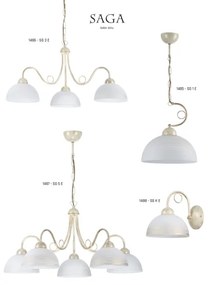 Jupiter 1486 - Lampadario a sospensione con catena SAGA 3xE27/60W/230V