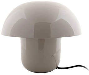Lampada da tavolo grigia con paralume in metallo (altezza 25 cm) Fat Mushroom - Leitmotiv