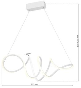 Lampadario LED a sospensione con filo LOCA LED/50W/230V