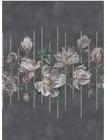 Wandbild Magnolia Frieze von O&L - Charcoal / Pink