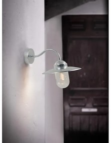 Nordlux - Applique da esterno LUXEMBOURG 1xE27/60W/230V IP54 argento