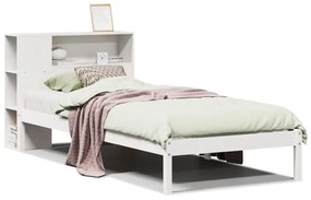 Letto con libreria senza materasso 75x190 cm in legno pino