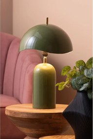 Lampada da tavolo verde scuro (altezza totale 41 cm) Querido – Leitmotiv
