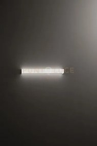 Applique rummo in alluminio bianco led 20w 1600lm 3000k 59cm con di...