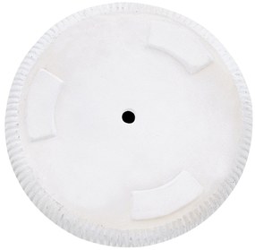 Vaso per fiori  fibra di argilla bianco  ⌀ 37 cm OREOI Beliani