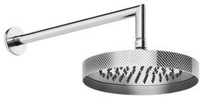 Soffione doccia 21 cm tondo orientabile con braccio a Parete cromo Anello 63448 Gessi