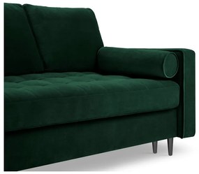 Divano letto in velluto verde Santo - Milo Casa