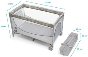 BabyOno - Culla da viaggio BASIC grigio