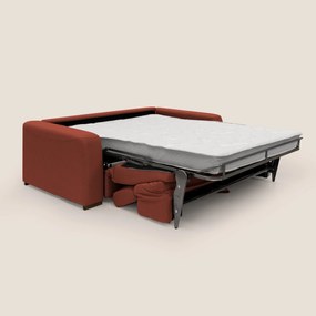 Poseidon divano letto + relax elettrico in tessuto smacchiabile impermeabile T05 rosso