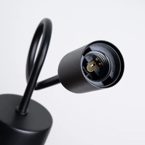 Sollux SL.1433 - Applique LOOP 1xE27/15W/230V nero