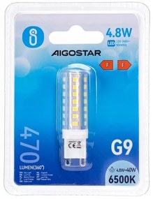 Lampadina LED G9/4,8W/230V 6500K - Aigostar