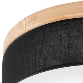 Brilagi - LED Plafoniera BELLADONNA 3xE27/15W/230V nero/pino