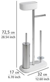 WENKO 24420100 - Set WC RIVAZZA 17x72,5 cm bianco