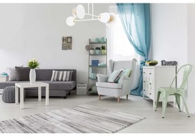 Lampadario a sospensione con supporto rigido MINERVA 2xE27/15W + 2xE14/10W/230V bianco