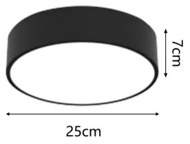Immax NEO 07200L - Luce LED dimmerabile RONDATE LED/18W/230V nero Tuya + +TC