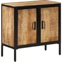 Credenza 70x35x70 cm in Legno Massello di Mango Grezzo 374080