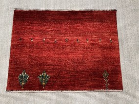 Loribaft Tappeto 60 x 80 Rosso (Iran) Annodato A Mano