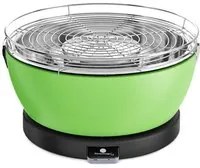 Feuerdesign barbecue portatile da tavolo a carbonella bbq da giardino 33 cm colore verde - vesuvio - FD-2007741-VEVE