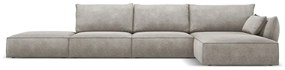 Divano angolare grigio chiaro (angolo destro) Vanda - Mazzini Sofas