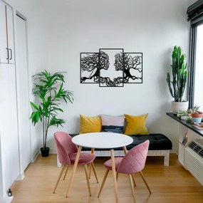 Decorazione da muro 116x71 cm Albero della Vita metallo