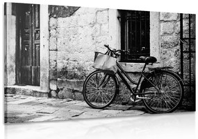 Quadro su tela – Bicicletta retrò in bianco e nero