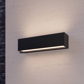 Applique da esterni a LED Tilde Lucande, Nero, Alluminio, Moderno, Applique LED da esterni