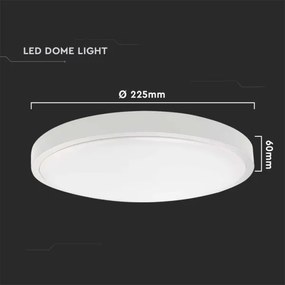 Plafoniera LED da esterno con sensore LED/18W/230V 3000K IP44 bianco