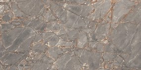 Mexen Rubble Gres grigio smaltato rettificato G1, piastrella da pavimento e parete 120 x 60 cm, carving - TL401-120-060-02