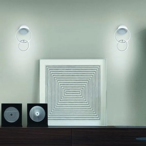 Applique LED moderno KARA bianco NOVECENTO