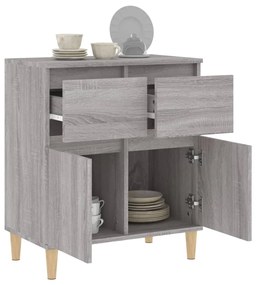 Credenza grigio sonoma 60x35x70 cm in legno multistrato