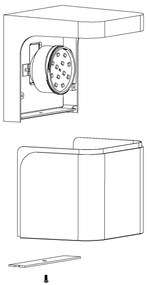 Eglo 96256 - Applique a LED da esterno JORBA LED/4,9W/230V IP44