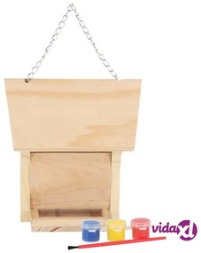 Esschert Design Mangiatoia per Uccelli Fai-da-Te con Vernice