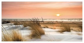 Stampa su tela Beach At Sunset, multicolore 190 x 90 cm