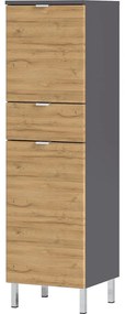 Mobile bagno alto grigio in rovere 34x120 cm Mauresa - Germania